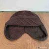 Korean Rabbit Fur Knitted Ear Protection Bomber Hat Women Autumn Winter Warm Face Small Flying Hat Big Size Wool Beanie Cap