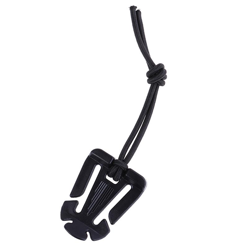 1Pcs Backpack Carabiner Elastic Rope Webbing Buckle Winder Strap Hang Buckle