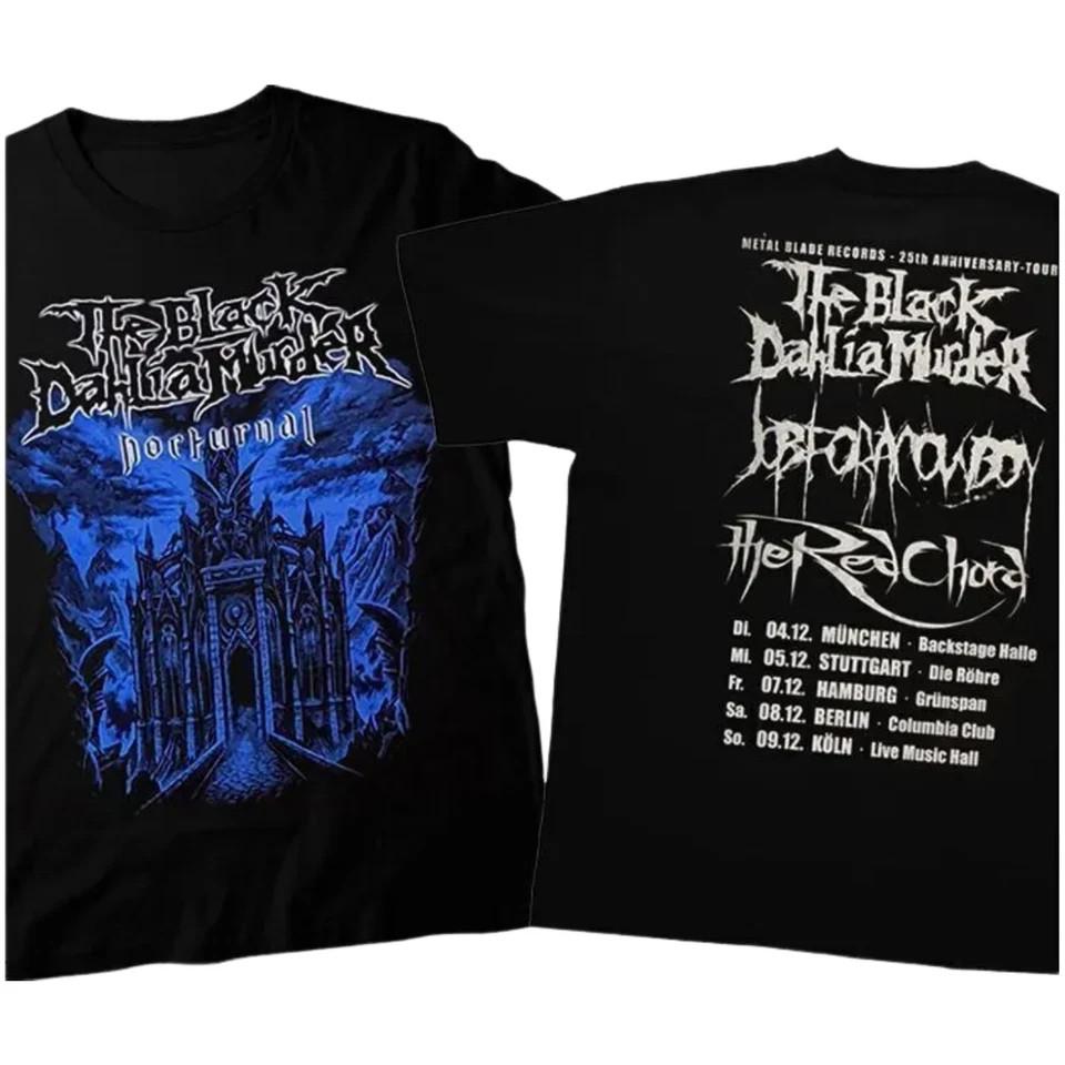 SALE The Black Dahlia Murder Nocturnal 2007 Tour Rare Black T-Shirt Unisex T-Shirt XXL