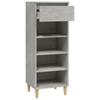 Shoe Cabinet Concrete Grey 40 x 36 x 105 cm Particleboard