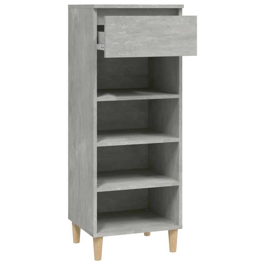 Shoe Cabinet Concrete Grey 40 x 36 x 105 cm Particleboard