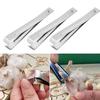 3 pezzi di clip per pelare l'aglio in acciaio inox, pelapatate per aglio, lische di pesce, piume di pollo e anatra, pinzette per rimuovere facilmente la pelle dell'aglio.