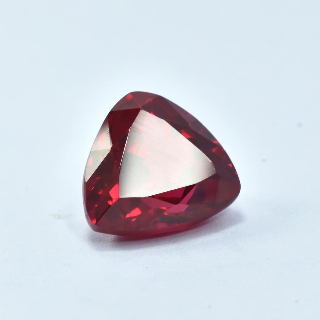14.20 Carat Red Flawless Ruby World Best Trillion Cut Loose Gemstone.