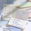Horizontal Notepad Hard Cover Vocabulary Book  for Jotting Down Vocabulary Words Daily To Do Lists