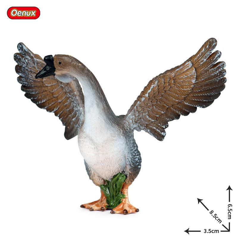 

Oenux Симуляция Милые Домашние Птицы Фермы Модель Утка Гусь Лебедь Курица Цыпленок Фигурки ПВХ Миниатюрная Игрушка Рождественский Подарок Для Детей