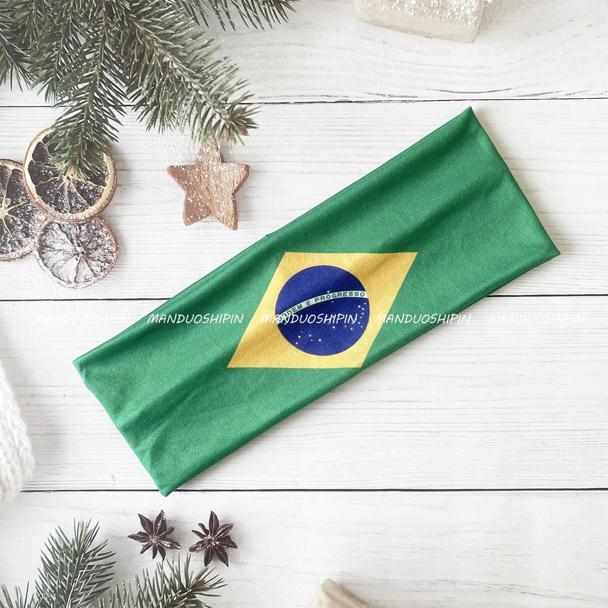 US, Canada and Mexico World Cup flag headband, football fans cheer, headscarf, elastic antiperspirant sports headband