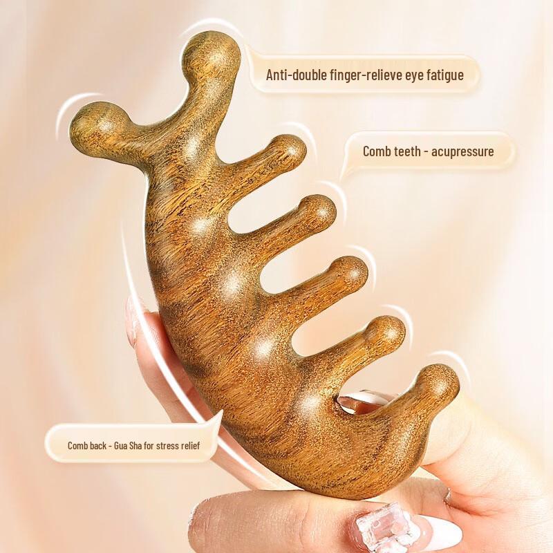 Nanjing Tongrentang Sandalwood Head Meridian Massage Comb