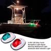 2pcs Yacht Navigation Lights for Boats Led  Waterproof LED Marine Sounding Light Navigation Light Red and Green Marine Light