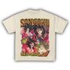 T-shirt con Stampa Anime Dragon Ball GT Goku Super Saiyan 4, T-shirt Streetwear Unisex in Puro Cotone a Manica Corta