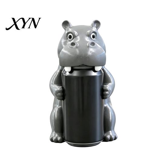 Drink Dust Proof Cap Reusable Animal Soda Can Lids for 375ml Standard Cans, 3D Printed Frog Dinosaur Creative Gift Drinkers Shark Beverage Toppers