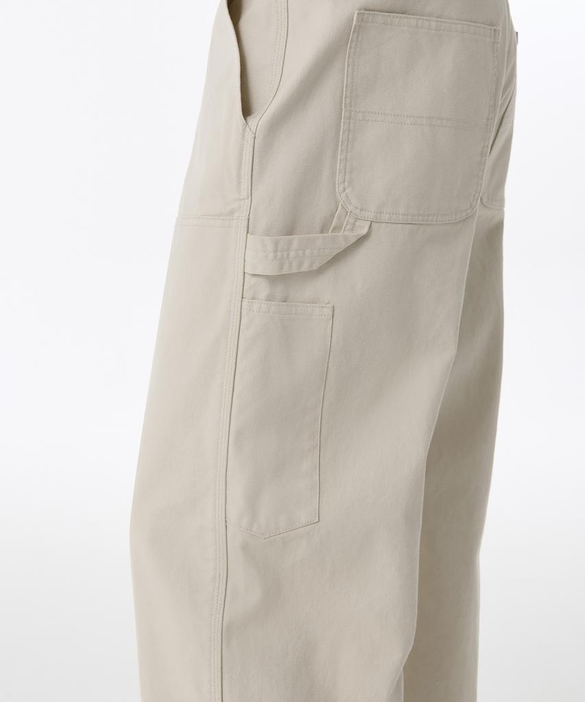 Musinsa Standard Canvas Regular Fit Double Knee Carpenter Pants [Cream]