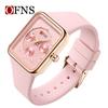 Men's Square Quartz Watch Multi-function Three-eye Six-pin Sports Waterproof Silicone Strap Watches for Men and Women
