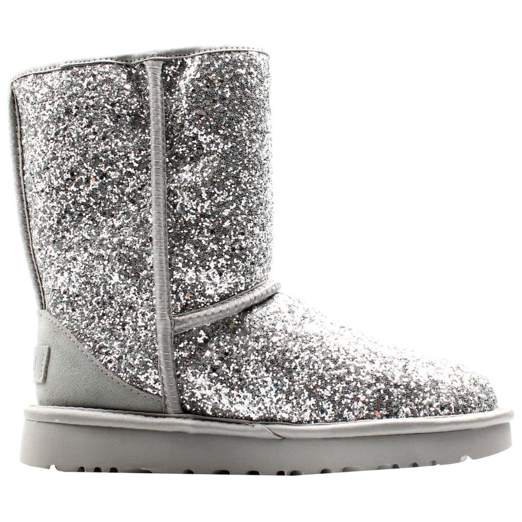 UGG  Classic Short Cosmos Glitter - Silver Women Sneakers 1105390-SLVR