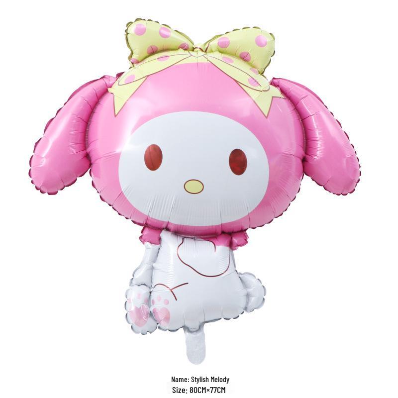 Cinnamoroll & Melody Animal Theme Balloon Set for Children s First Birthday Party Decoration