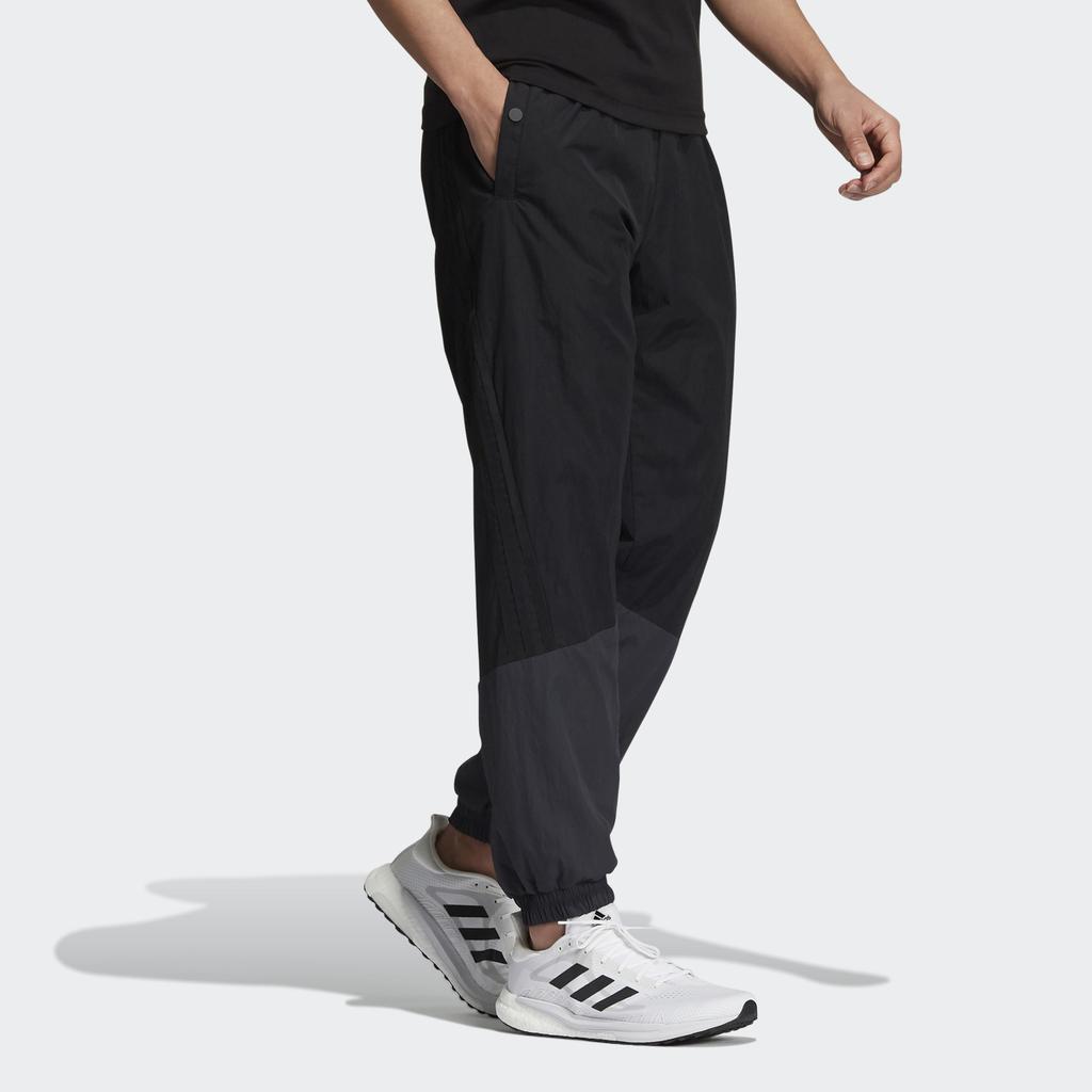 Adidas Si Wov Pnt Patchwork Letter Drawstring Sports Pants Men Bottoms Black GT6360
