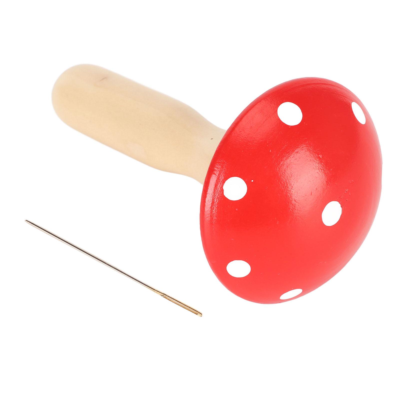 

Штопальный грибок со съемной изогнутой ручкой, сглаживающий деревянный грибок с иглой для