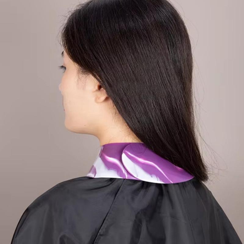 Silicone Stylist Cutting Collar Hair Dyeing Shawl Waterproof Neck Cape Wrap Cover Barber Hairdressing Hair Coloring Accessories