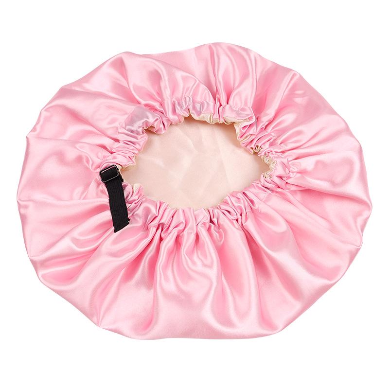 Reversible Satin Sleep Cap - Double-Layer, Adjustable Faux Silk Hair Care Cap