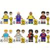 8 PCS Building Blocks Pelé Maradona Brazilian Soccer Star Set with Golden Globe Award
