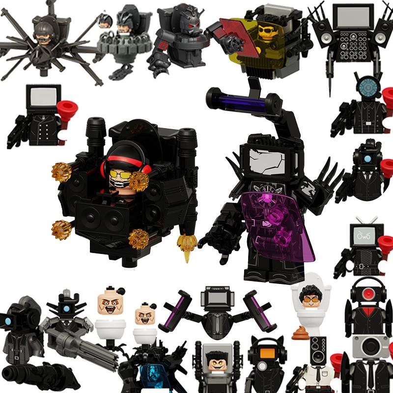 

K2245 K2246 Skibidi Туалет G-Туалет Оператор Міні Екшн Фігурки Цеглинки Для Іграшок Подарунки Діти Будівельні Блоки Подарунки для Вечірки