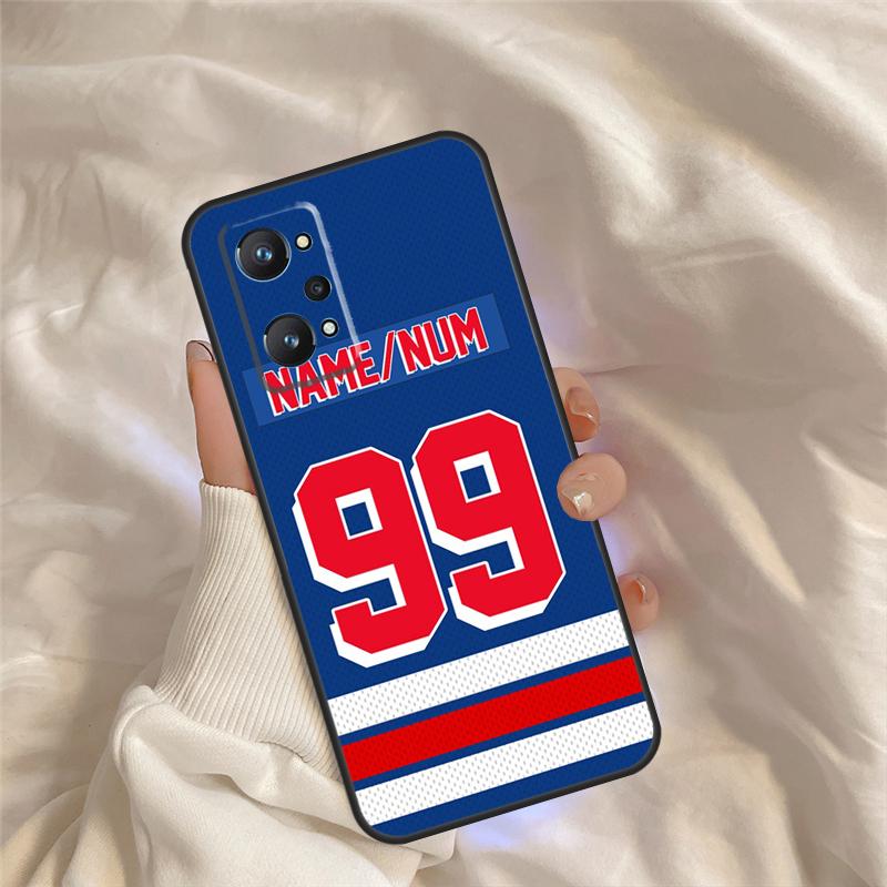 Ice Hockey Personalised Case For Realme C75 C67 C63 C55 C51 C61 C53 C35 C65 C71 11 12 13 14 Pro Plus GT6 GT7 15 Pro