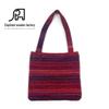 Vintage Gradient Knitted Handbag: Japanese-American Style, Korean-Inspired Design