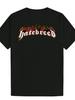 Schwarzes Grafik-T-Shirt - Kräftige "Hatred" Flammen-Schrift - Leichtes Polyester-Rundhals-T-Shirt für lässige Streetwear