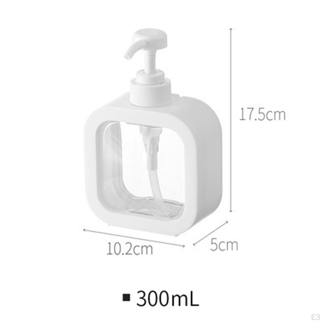 Bottle Dispenser Portable Easy to Refill 300/500ml for Countertop Bathroom Accessories Hotel