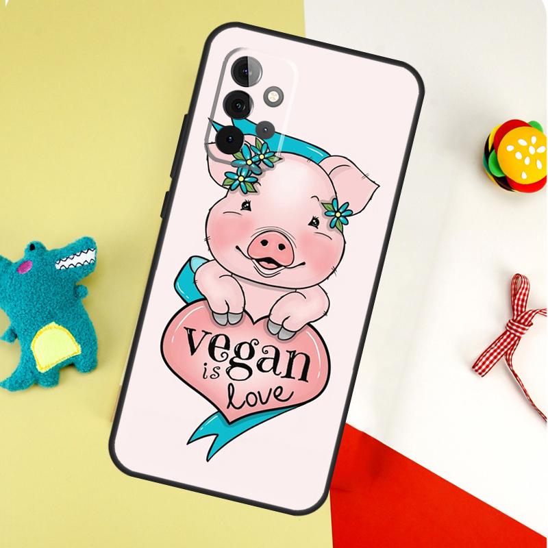 Veganism Vegan Quote Phrase For Samsung Galaxy A05 A06 A16 A54 A34 A14 A55 A35 A15 A53 A33 A13 A22 A32 A52 Phone Case