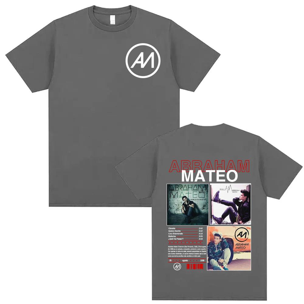 Rapper Abraham Mateo Album Merch Tshirts Unisex Women Oversized Vintage Hip Hop Pop Music T Shirt Male Comfort 100 Cotton Tshirt