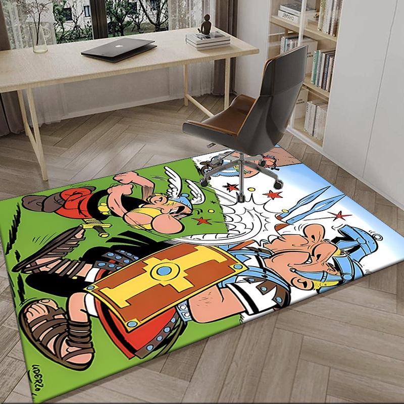 Asterix Friends  Carpet, Kitchen Rugs, Yoga Mat, Non-Slip Mats, Rug for Bathroom, Living Room Bedroom, Camping Rugs Christmas Gift