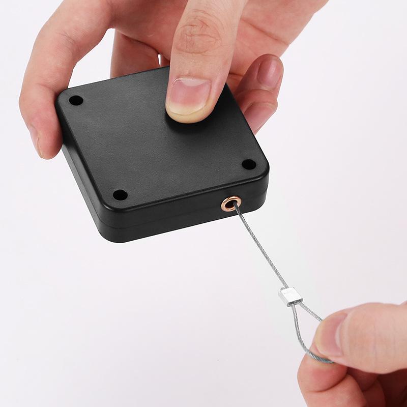 Retractable Steel Wire Automatic Door Closer - Hole-Free, Push-Pull Mechanism