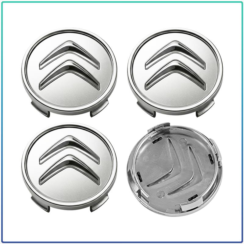 4Pcs 60MM Car Wheel Center Hub Cap Tire Rim Cover Decoration For Citroen C1 C2 C3 C4 C4L C5 C6 C8 DS3 DS4 DS5 DS6 LS Berlingo Picasso c elysee