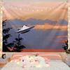 Mysterious Spaceship Tapestry Hanging Exoplanets Dorm Dormitory Star Universe Bedroom Living Room Home Decor