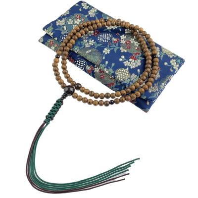 Mărgele de rugăciune budiste Rinzai LOTUS MINUNAT pentru sabie de fier, lemn, piatră naturală, șir Zen 108, pungă de mărgele de rugăciune, rugăciune Zen naturală