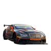 1/24 Bentley Continental GT3 Інерційна Модель Іграшка Спортивний Гоночний Автомобіль з Підсвіткою Литий Метал Сплав Мініатюрна Репліка