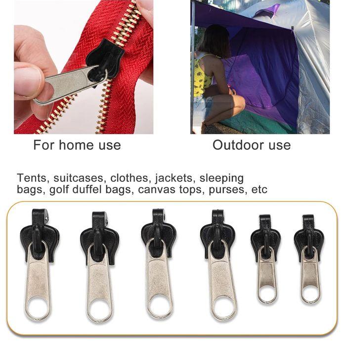 Jezdec na zip s klipem, Zip, Jezdec na zip Zlideon, Kovový zipový kit