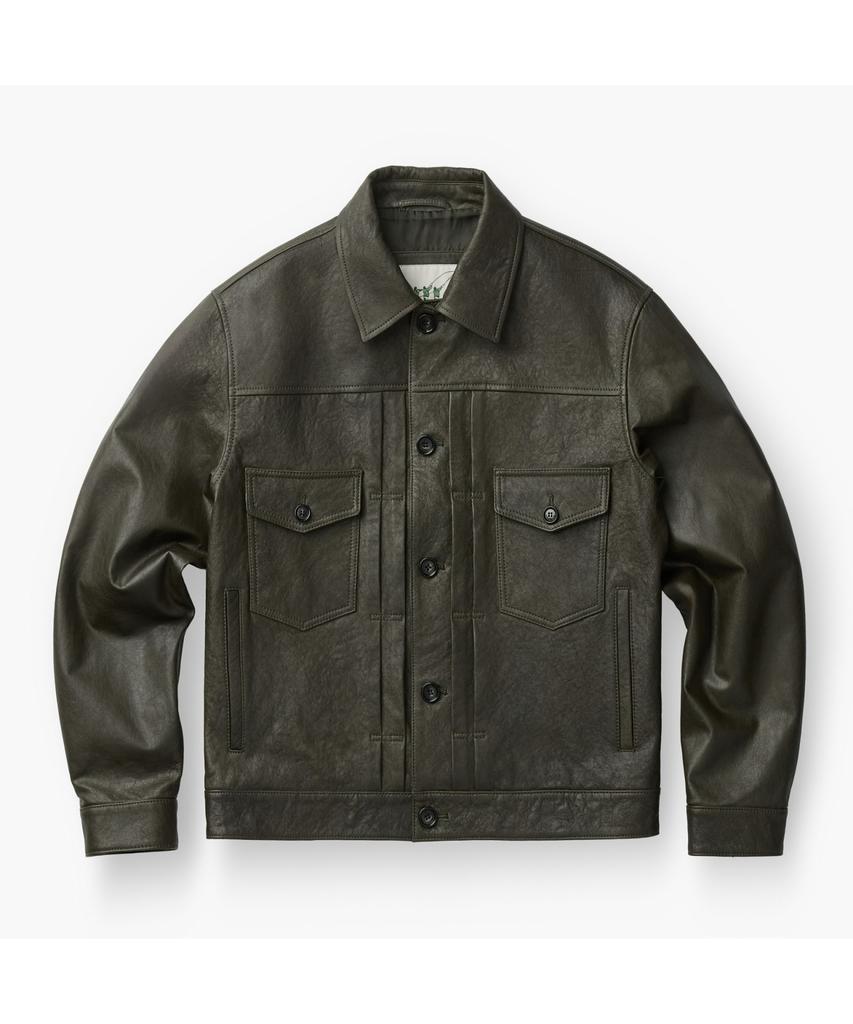 Henry Cottons Vegetable Leather Trucker Jacket Ahudm26301Khx