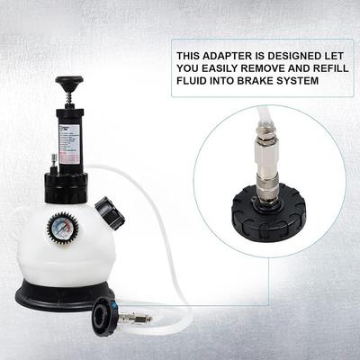 Plastic+Metal Bleeder Adapter Brake Bleeder Easy Installation