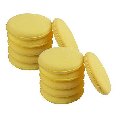 Samcos Car Wash Sponges, Pack of 12, 3.9 Inches (10 Cm) Diameter, Round