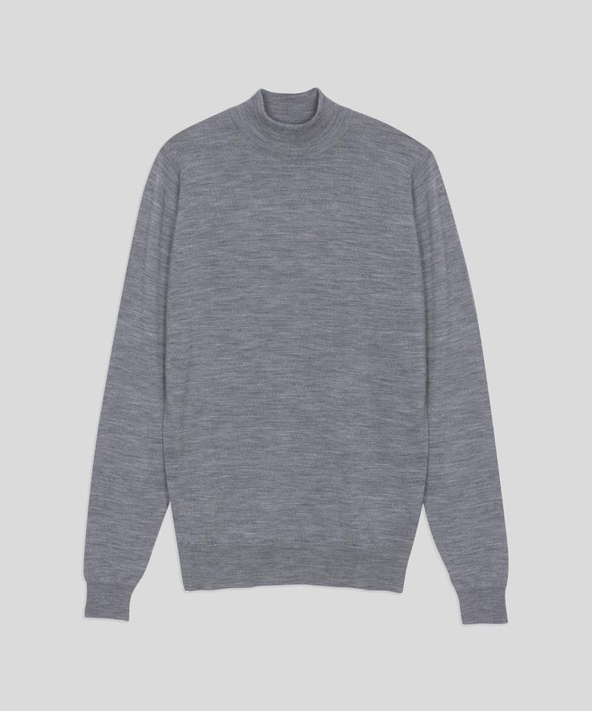 Jonseumedeulli Harcourt Merino Wool Mock Neck Knit Classic 10 Colors (A Type)