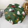 Custom Name Moomin Theme Automatic Umbrella, Lightweight & Portable, 8 Rib, Perfect for Outdoor Travel, Birthdays, Christmas, Gifts.