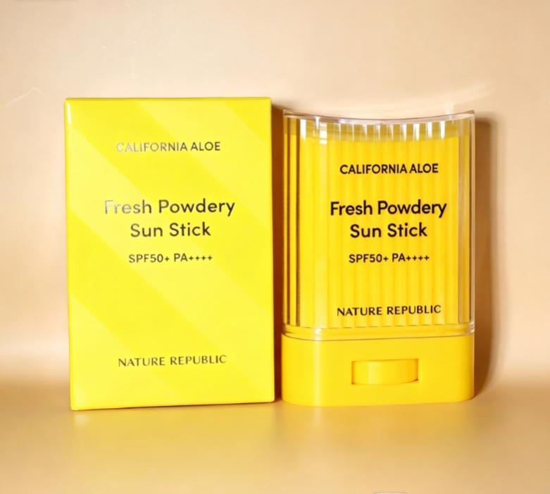 Nature Republic California Aloe Fresh Powdery Sun Stick SPF 50+ PA++++ 24g