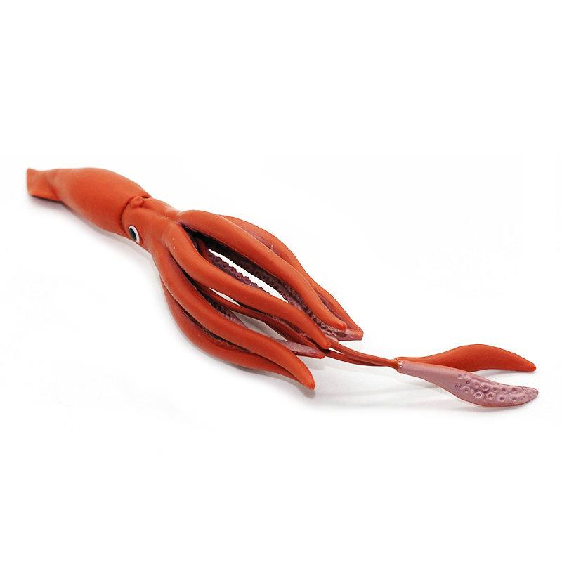 1Pc Creative Simulation Sea Animals Squid Octopus Action Figures Soft Rubber Squid Model Figurines Kids Education Decor Toys