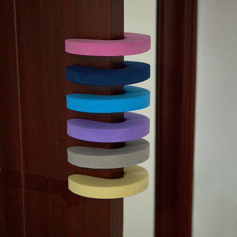 5Pcs Safety Finger Safe Soft Foam Door Stopper Locks For Children Protection Eva C Shape Security Cabinet Locks Door Clip