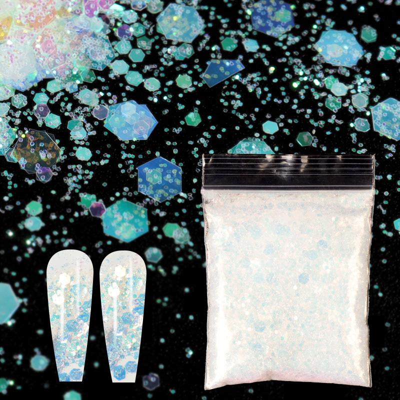 

10 г блестящая пудра для ногтей «Русалка», блестящая маникюрная краска, пудра, УФ-гель для полировки, аксессуары для маникюра