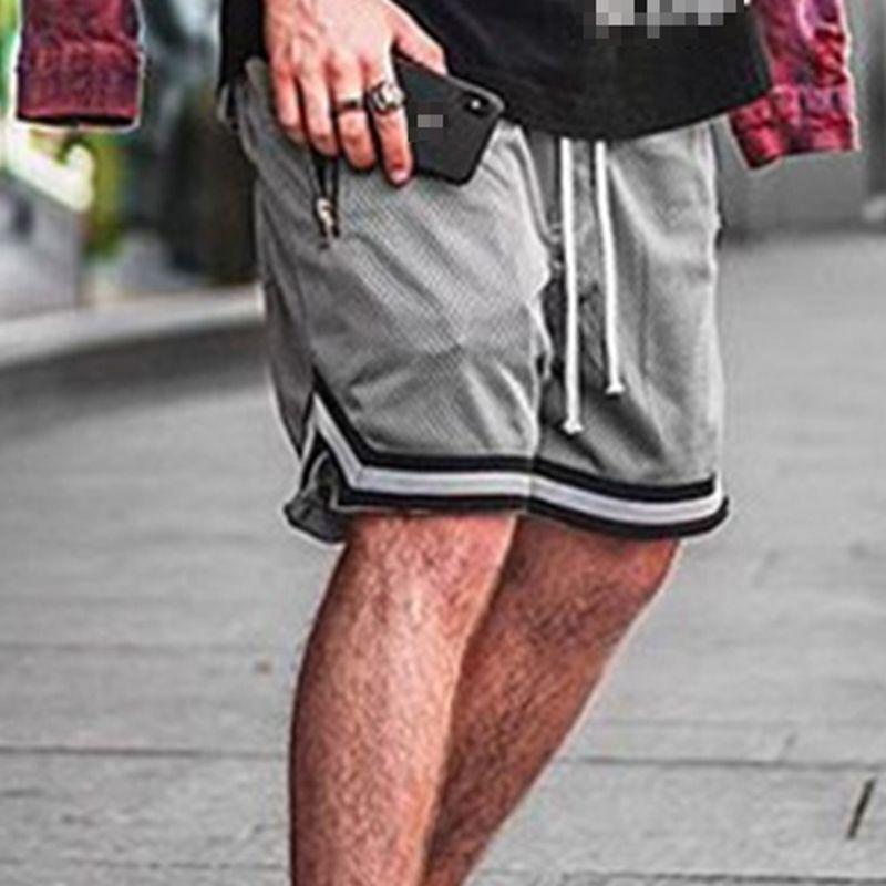 Mens Gyms Fitness Shorts With Breathable Mesh Material For Casual Summer Sports