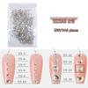 1440-Piece Nail Art Rhinestone Set: Clear, White, AB-Color, Flat-Back, Small & Large for Shiny Nail Decorations.