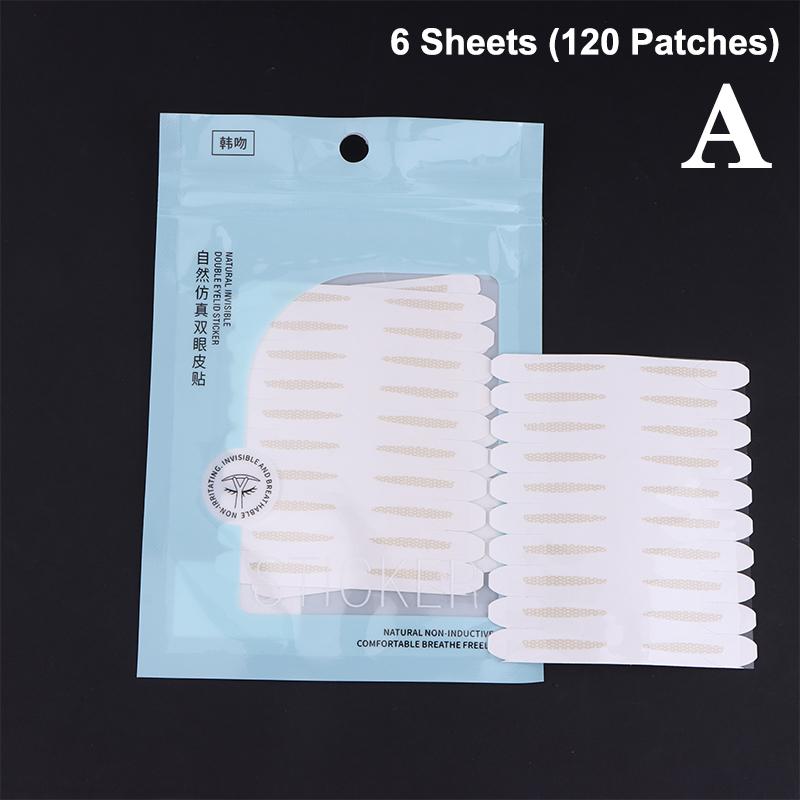 60/100/120 Patches Double Eyelid Stickers With Handle Natural Invisible And Long-Lasting Shaping Big Eye Beauty Tapes Tool