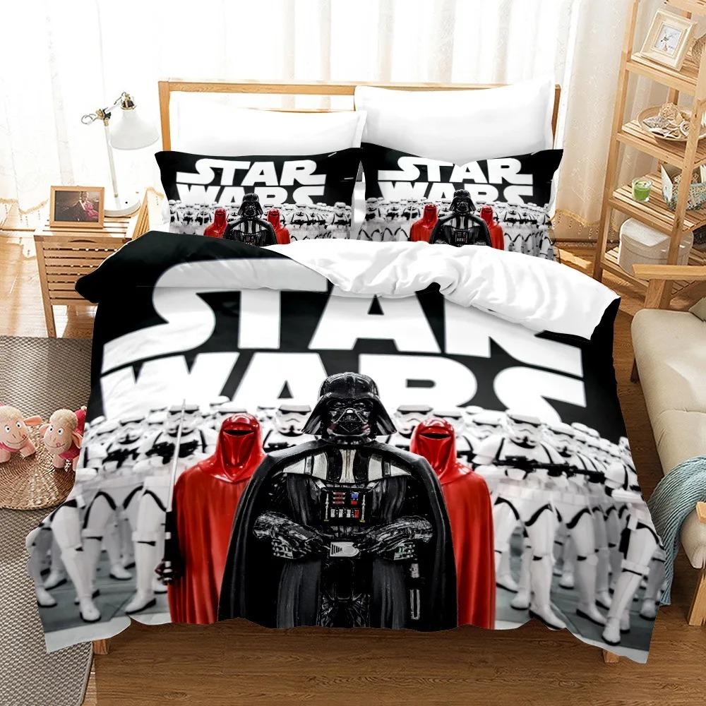 Movie 3d S-Stars Yoda Duvet Cover pillowcase Bedroom Decoration Children Gift adult Single Double bed Large SizeZip Duvet Cover